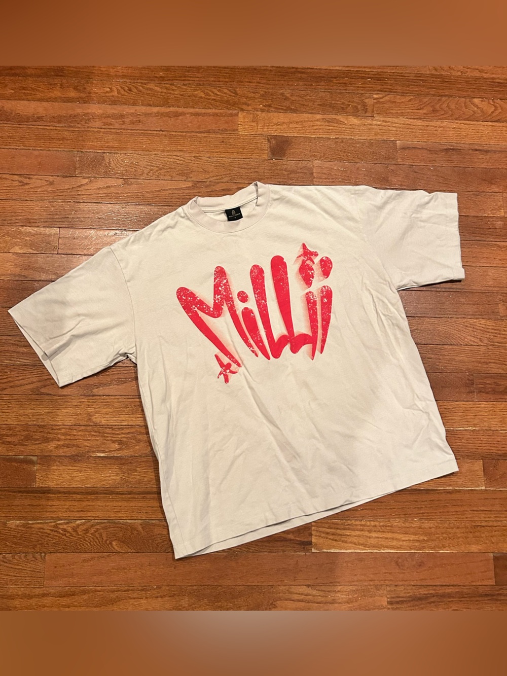 Milli Merch "The World Is Your" heavyweight oversized t-shirt - Picture 2 of 4